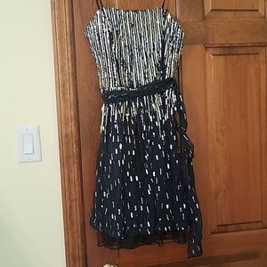 Sequined strapless dress size 7